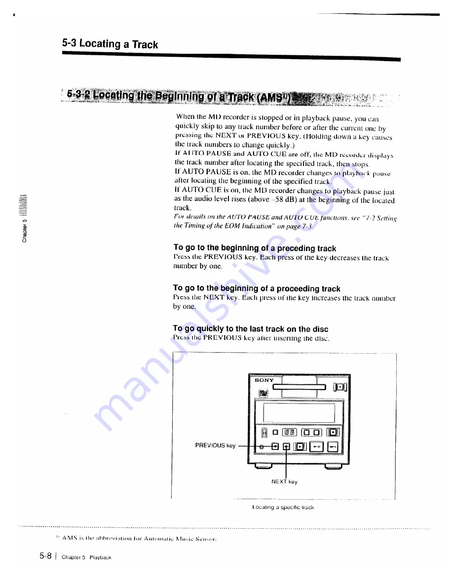 Sony MDS-B1 Operational Manual Download Page 34