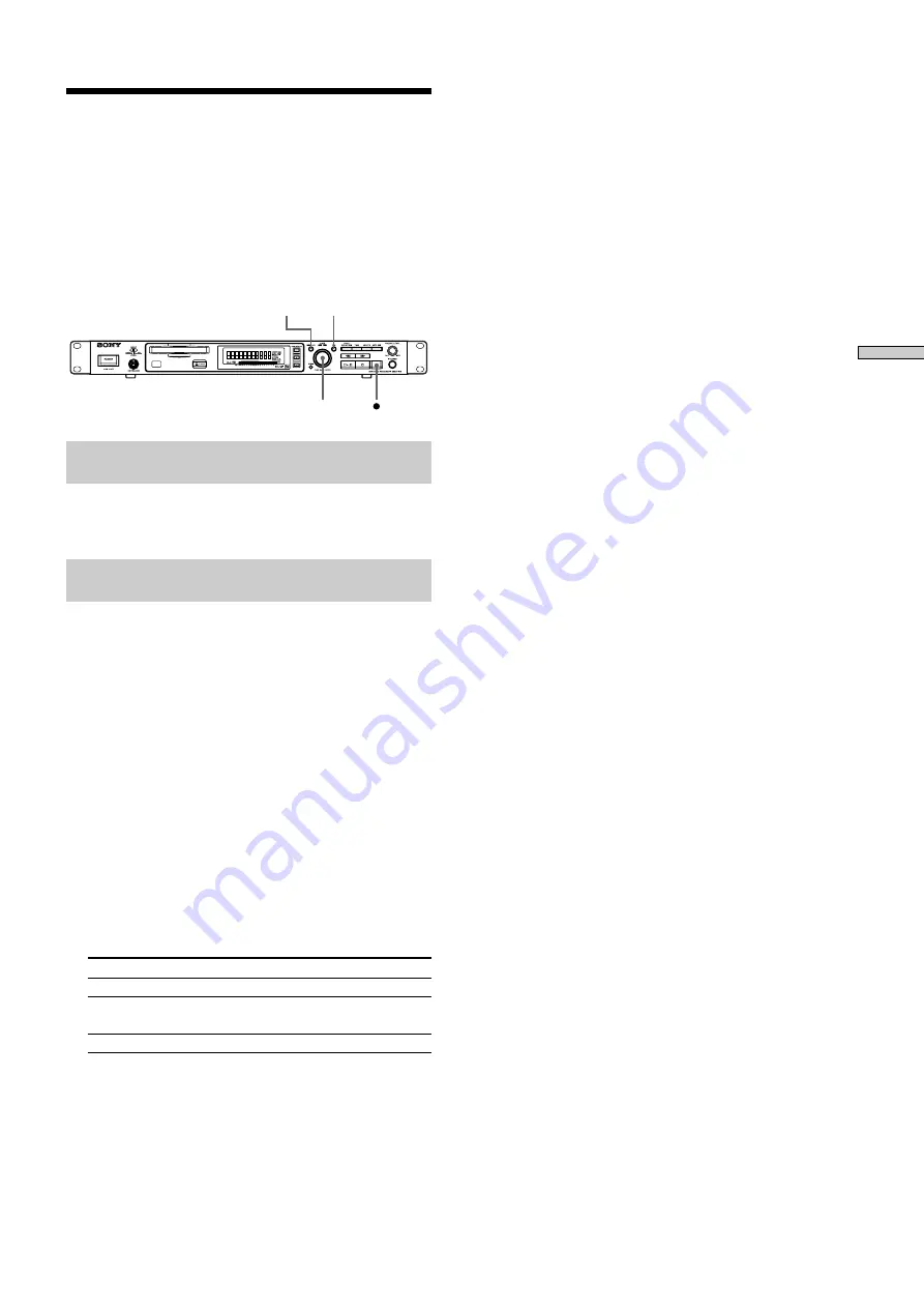 Sony MDS-E10 Operating Instructions Manual Download Page 23