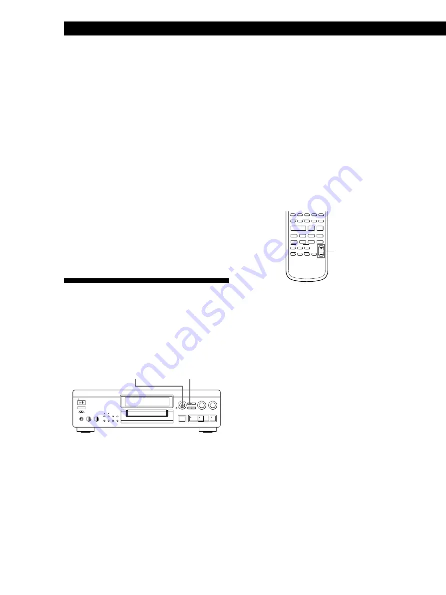 Sony MDS-JA20ES - Minidisc Deck Operating Instructions Manual Download Page 34