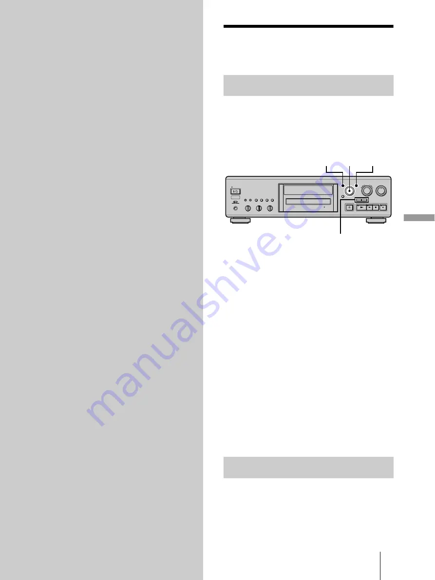 Sony MDS-JA333ES - Md Player Operating Instructions Manual Download Page 85