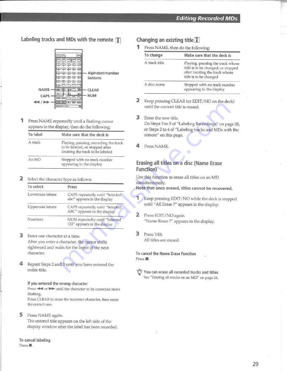 Sony MDS-JA3ES - Es Minidisc Recorder Operating Instructions Download Page 2