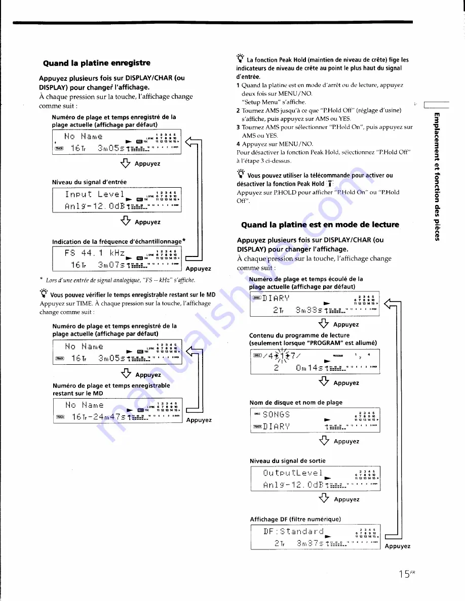 Sony MDS-JB930 Operating Instructions Manual Download Page 75