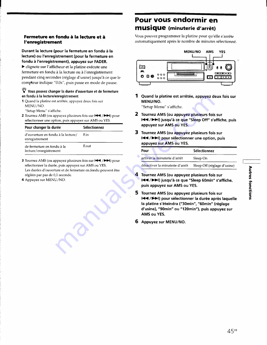 Sony MDS-JB930 Operating Instructions Manual Download Page 105