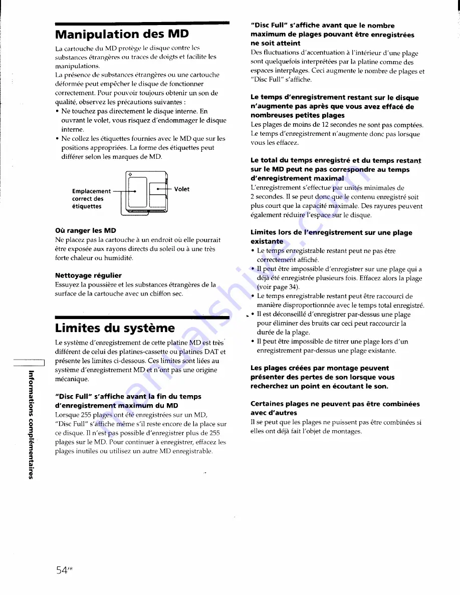 Sony MDS-JB930 Operating Instructions Manual Download Page 114