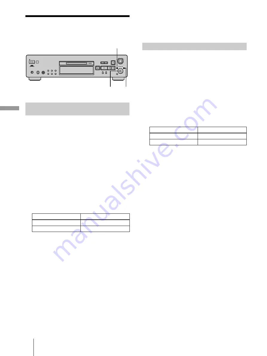 Sony MDS-JB940 Operating Instructions Manual Download Page 88