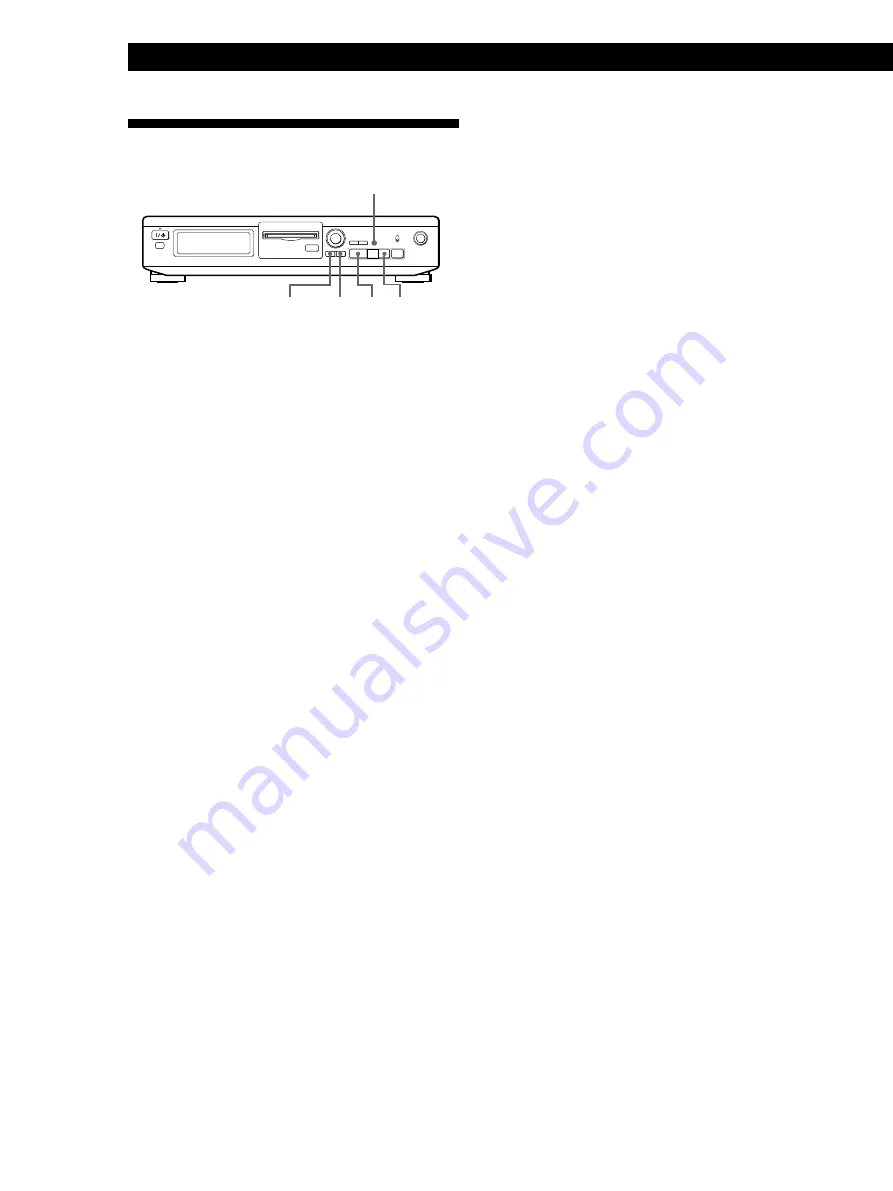 Sony MDS-JE320  / Mode d’emploi Operating Instructions Manual Download Page 10