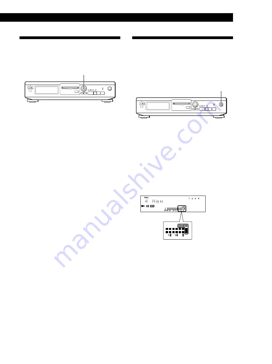 Sony MDS-JE320  / Mode d’emploi Operating Instructions Manual Download Page 11