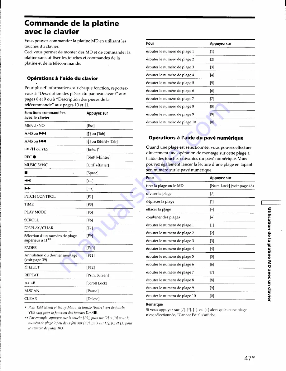 Sony MDS-JE630 Скачать руководство пользователя страница 103