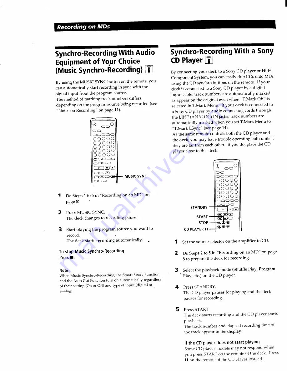 Sony MDS-PC1 Operating Instructions Manual Download Page 16