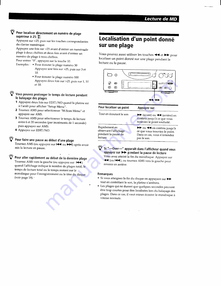 Sony MDS-PC1 Operating Instructions Manual Download Page 65