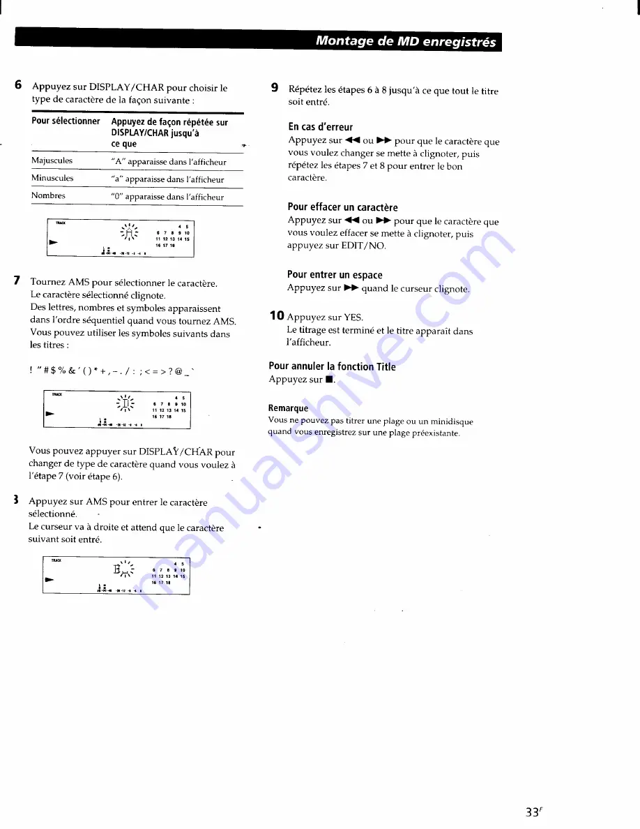 Sony MDS-PC1 Operating Instructions Manual Download Page 77