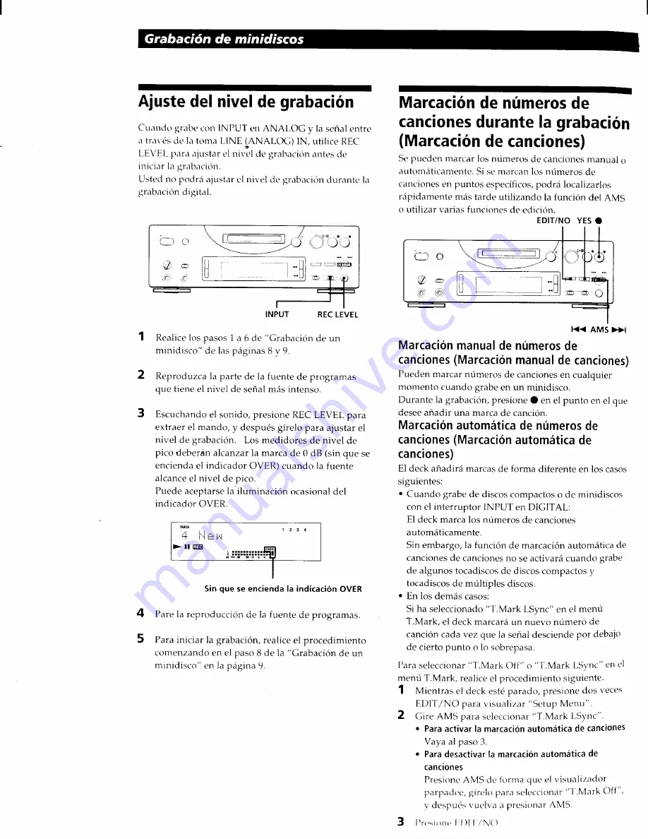 Sony MDS-PC1 Operating Instructions Manual Download Page 102