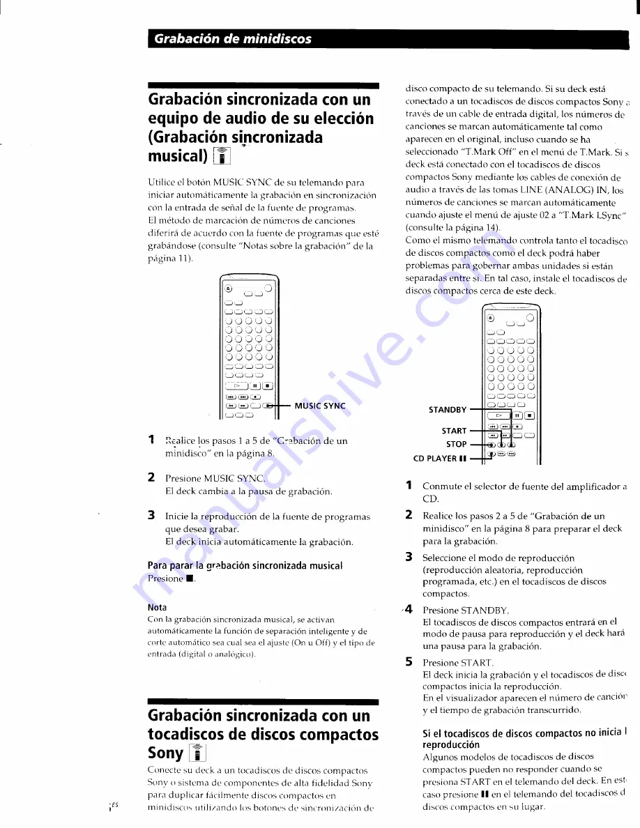 Sony MDS-PC1 Operating Instructions Manual Download Page 104