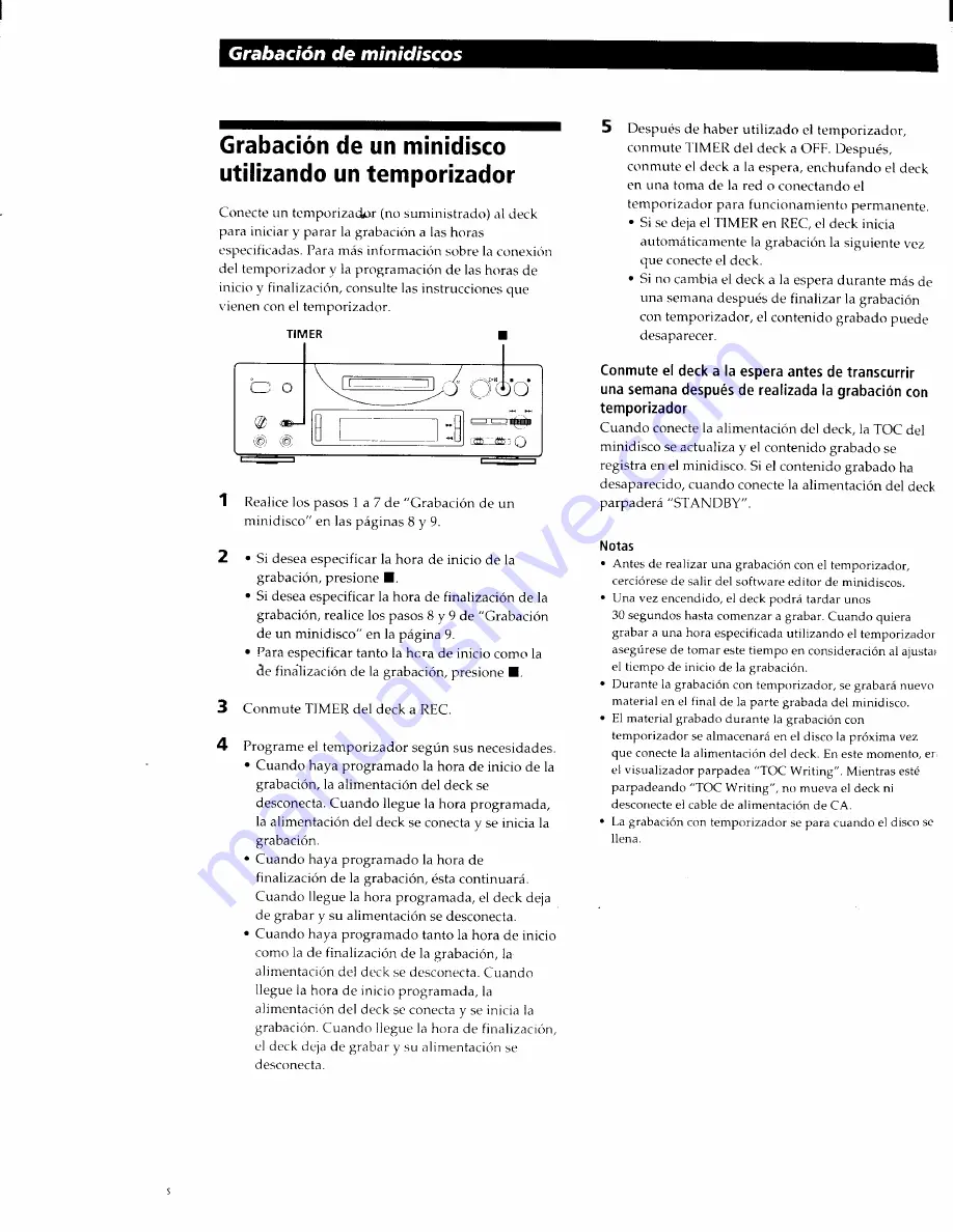 Sony MDS-PC1 Operating Instructions Manual Download Page 106