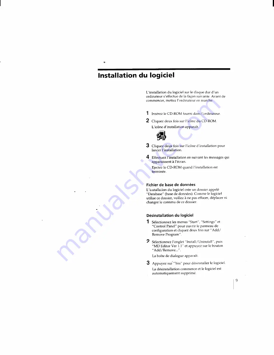 Sony MDS-PC1 Operating Instructions Manual Download Page 171