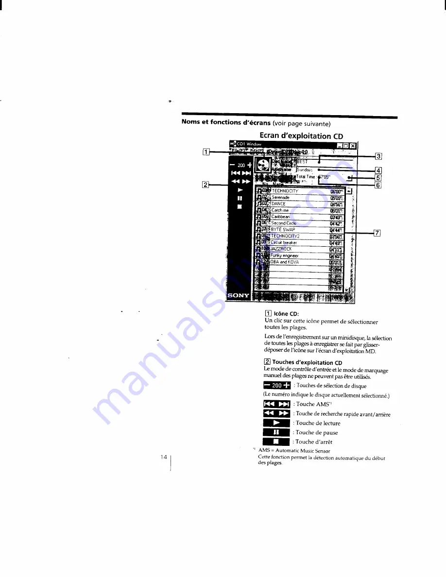 Sony MDS-PC1 Operating Instructions Manual Download Page 176