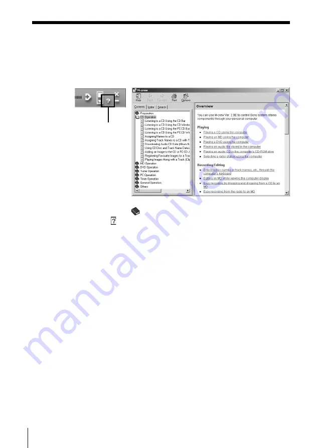 Sony MDS-PC3 Operating Instructions Manual Download Page 166