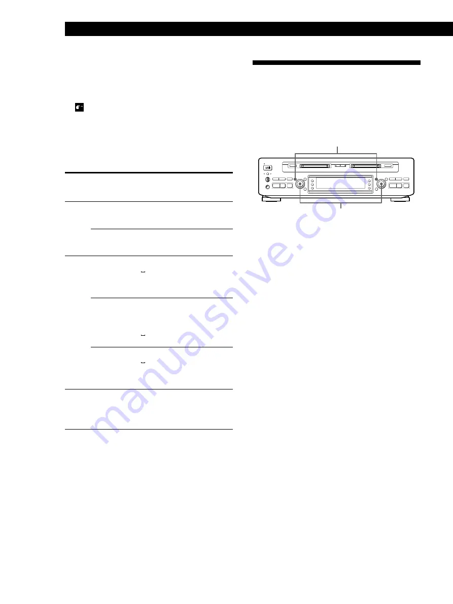 Sony MDS-W1 Operating Instructions Manual Download Page 130