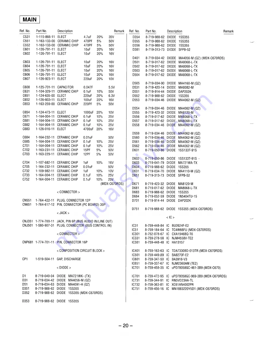 Sony MDX-C670 Скачать руководство пользователя страница 55