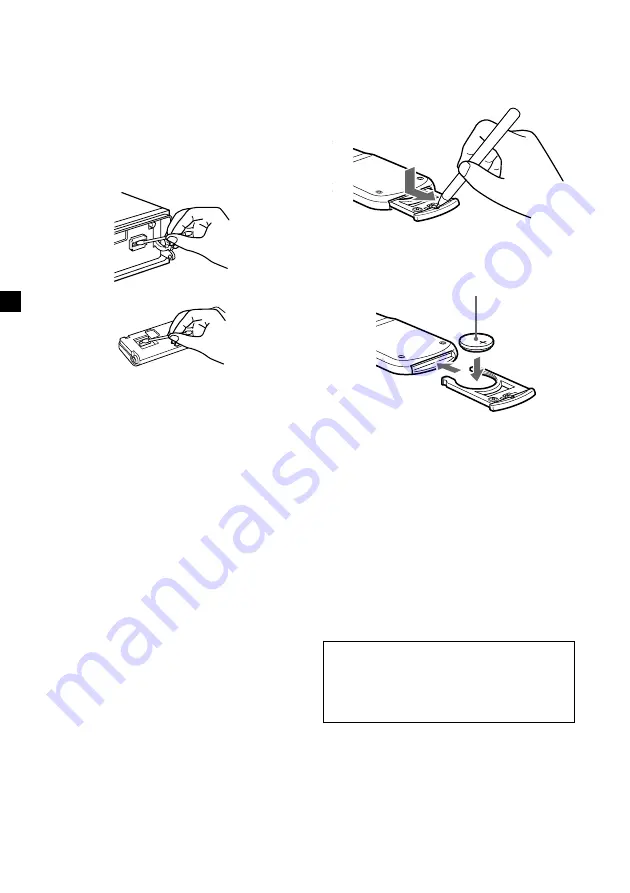 Sony MDX-CA580 Operating Instructions Manual Download Page 56