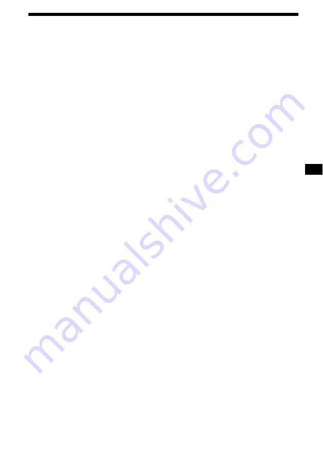 Sony MDX-F5800 Operating Instructions Manual Download Page 63