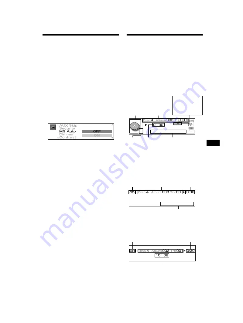 Sony MEX-5DI Operating Instructions Manual Download Page 79