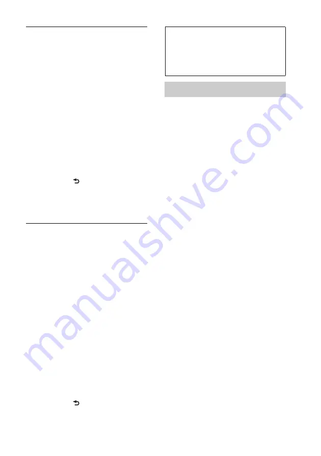 Sony MEX-BT4000 Operating Instructions Manual Download Page 69