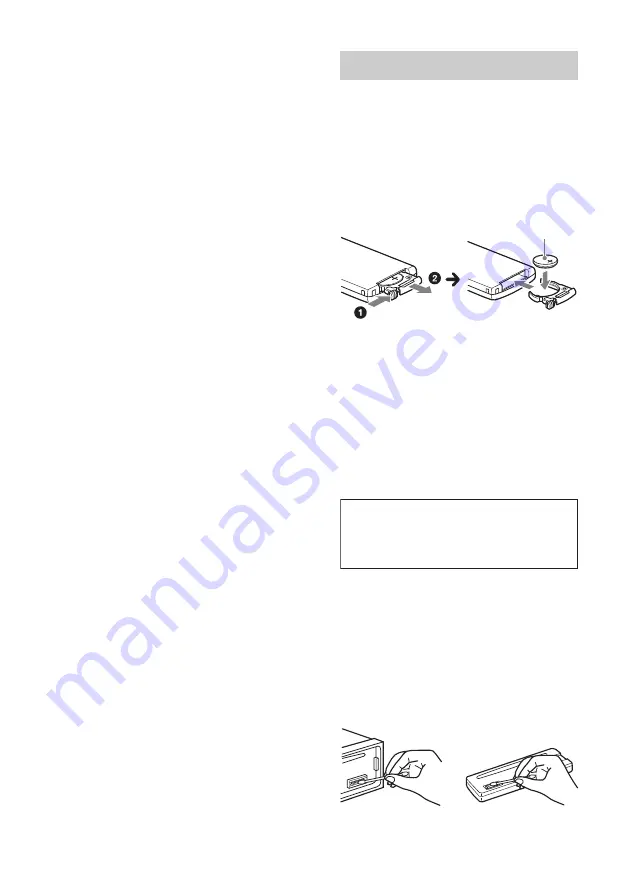 Sony MEX-BT4000U Operating Instructions Manual Download Page 36