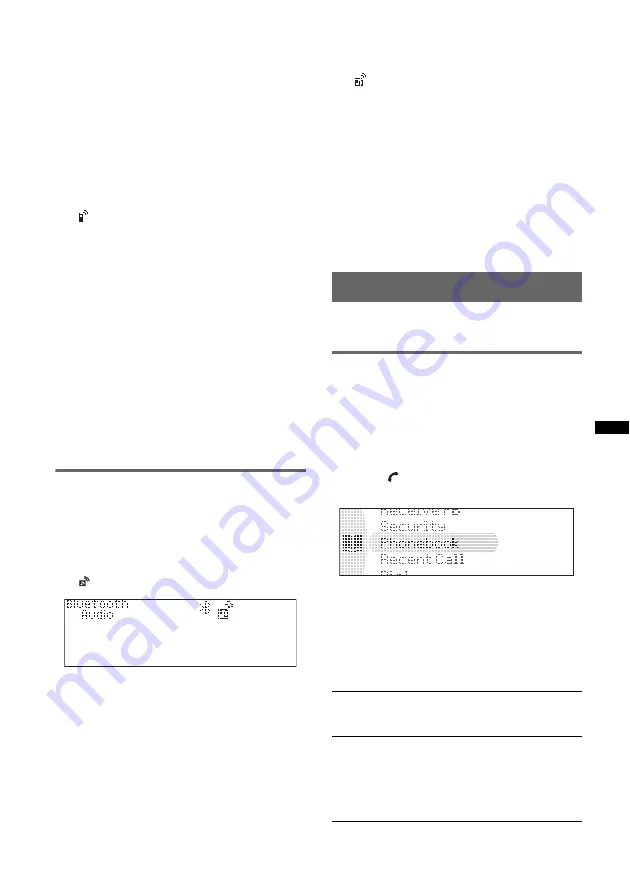 Sony MEX-BT5750U Operating Instructions Manual Download Page 25