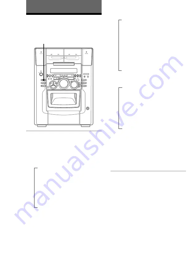 Sony MHC-M100 Operating Instructions Manual Download Page 22