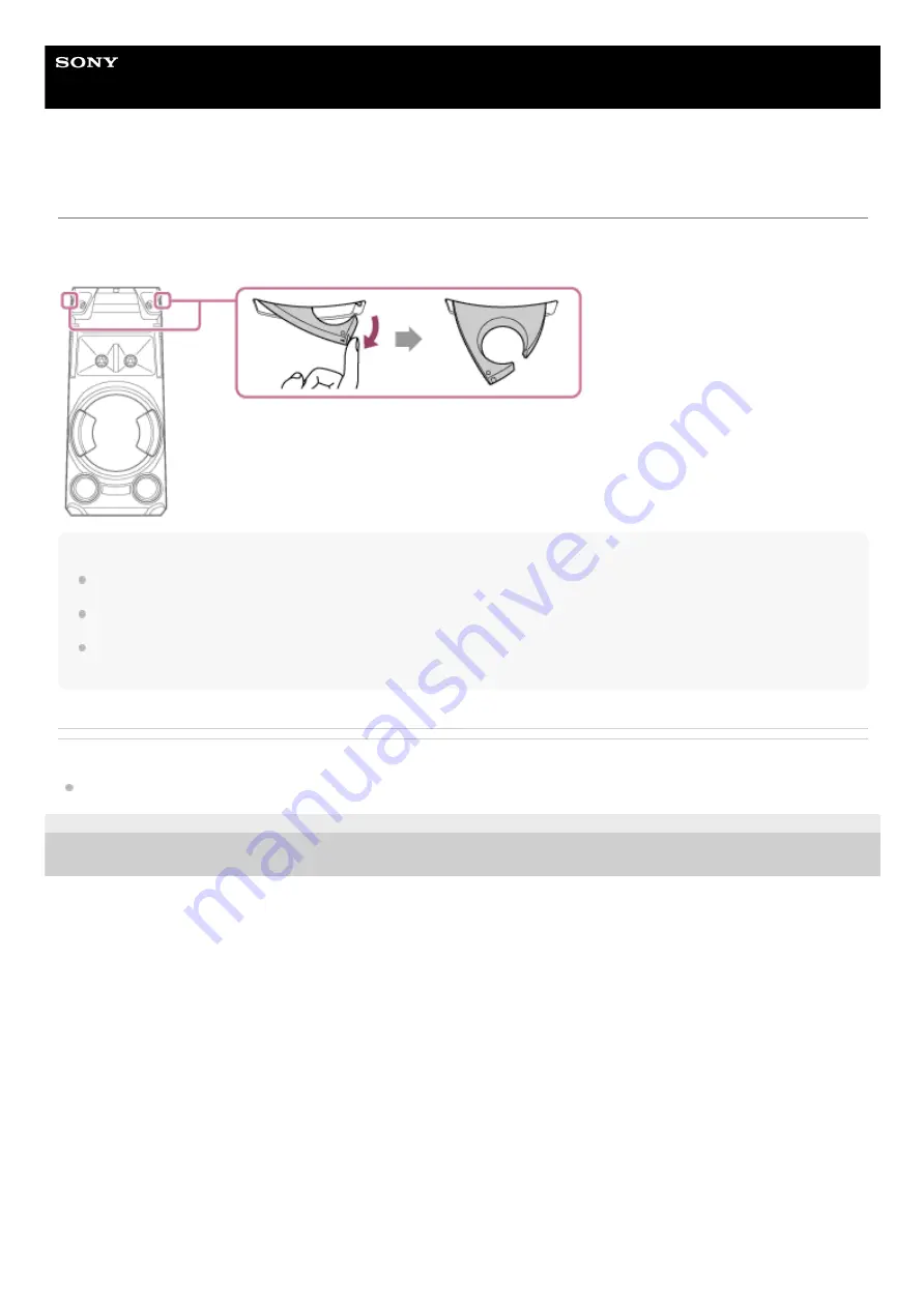 Sony MHC-V43D Help Manual Download Page 26