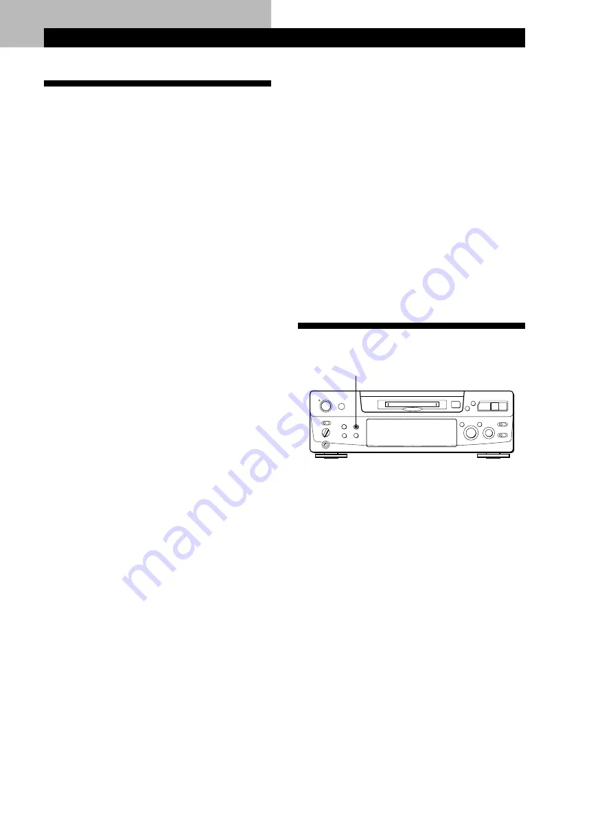 Sony MINIDISC DECK MDS-S38 Operating Instructions Manual Download Page 9