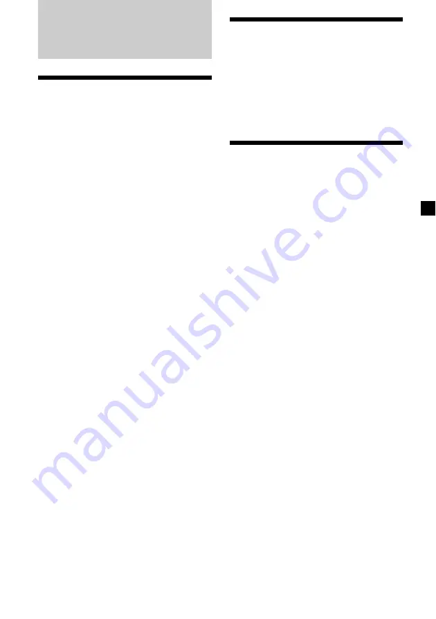 Sony Model CDX-L280 Operating Instructions Manual Download Page 31