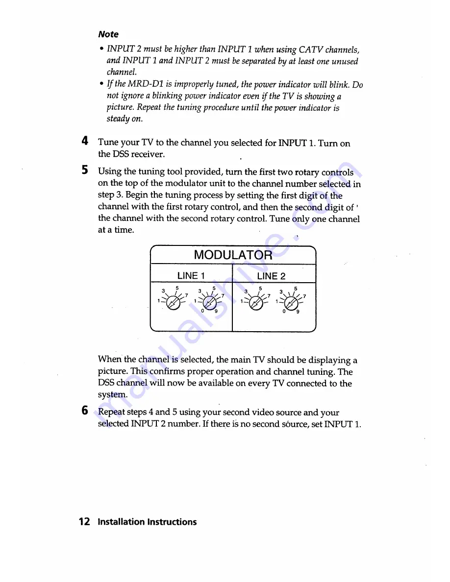 Sony MRD-D1 Installation Manual Download Page 12