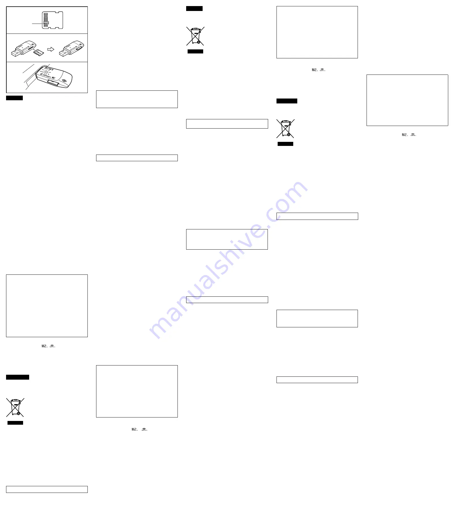 Sony MSA1GU2 - 1GB Memory Stick Micro M2 Скачать руководство пользователя страница 2