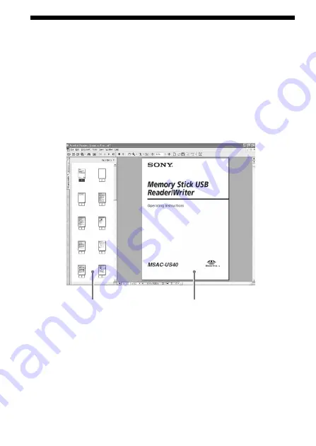 Sony MSAC-US40 - MemoryStick Flash Memory Card USB 2.0 Reader Operating Instructions Manual Download Page 159