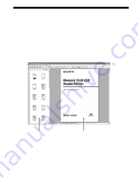 Sony MSAC-US40 - MemoryStick Flash Memory Card USB 2.0 Reader Скачать руководство пользователя страница 254