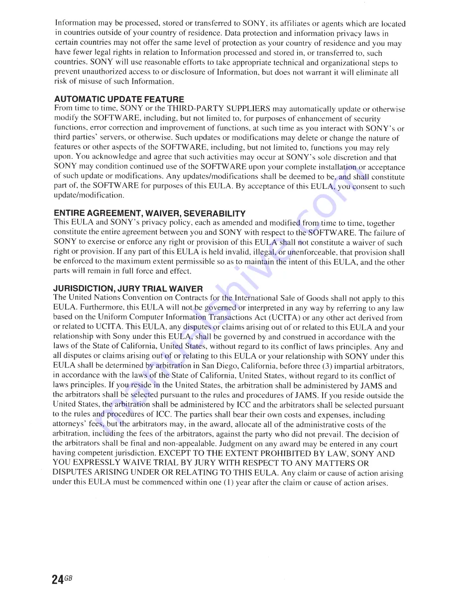 Sony Multi Channel AV Receiver Startup Manual Download Page 26