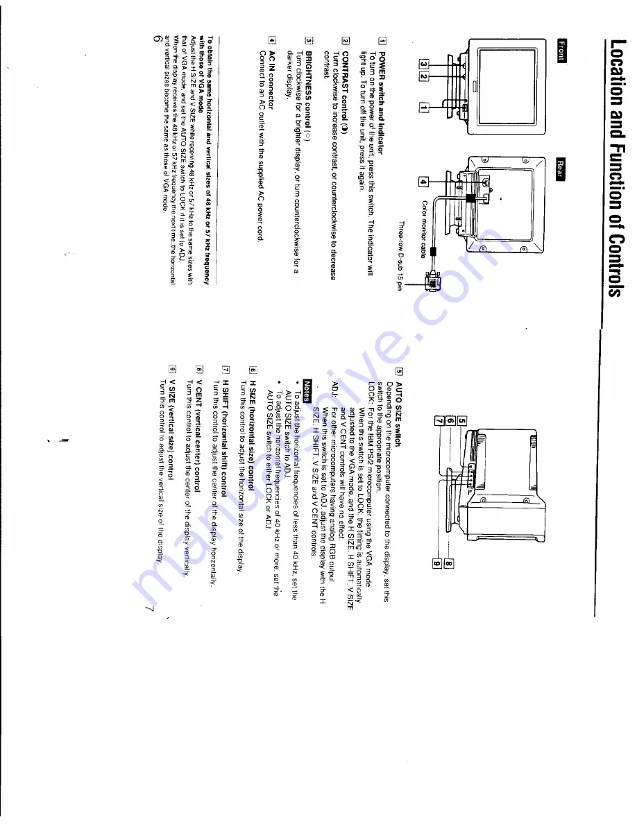 Sony Multiscan CPD-1304S Operating Instructions Manual Download Page 4