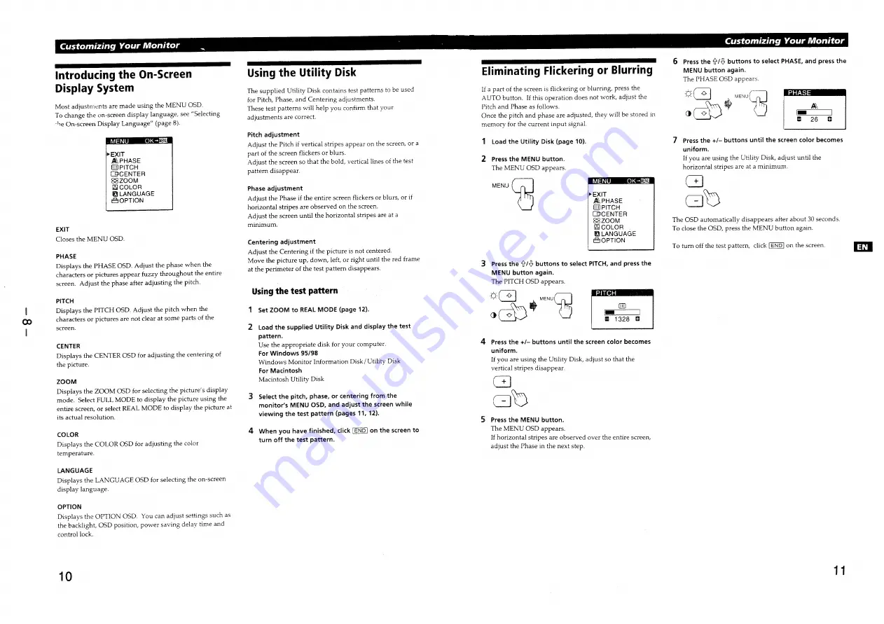 Sony Multiscan CPD-L133 Скачать руководство пользователя страница 9