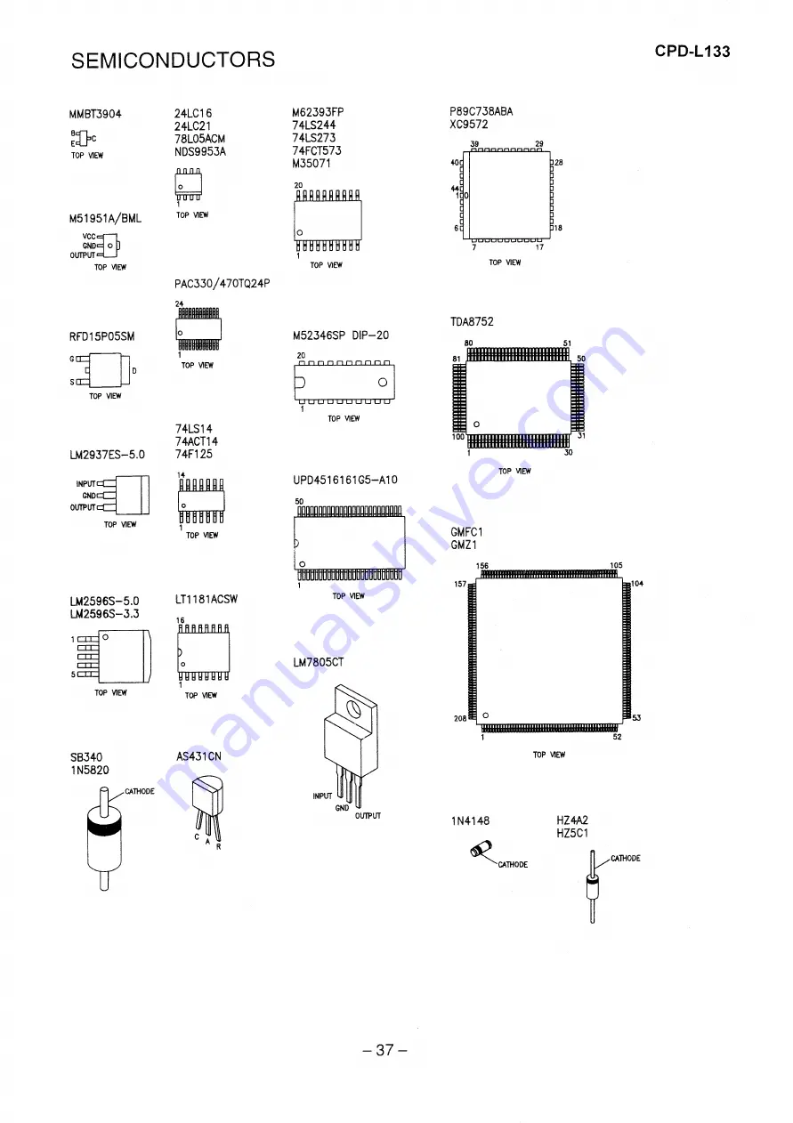 Sony Multiscan CPD-L133 Service Manual Download Page 38