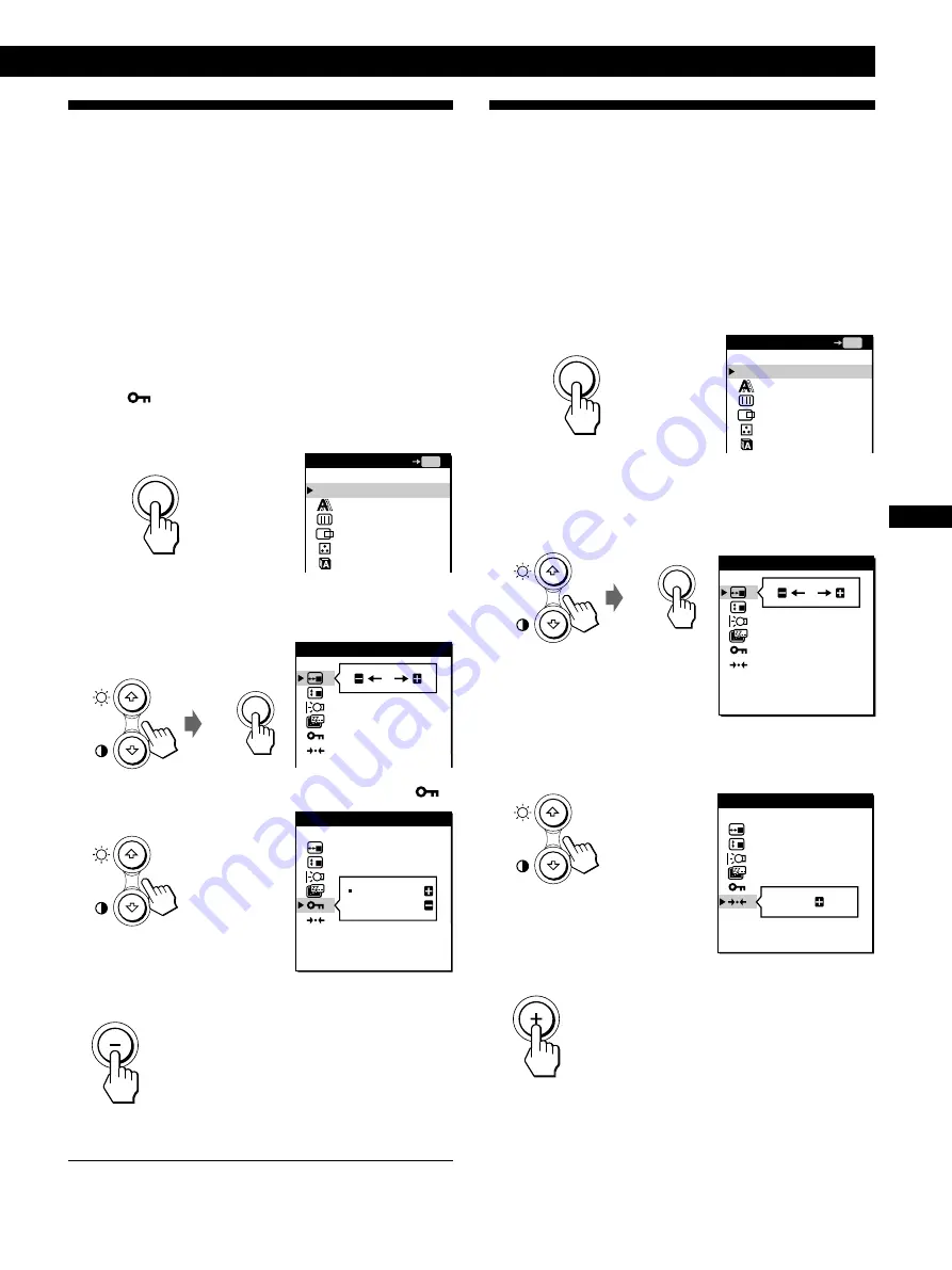 Sony Multiscan CPD-M151 Operating Instructions Manual Download Page 37