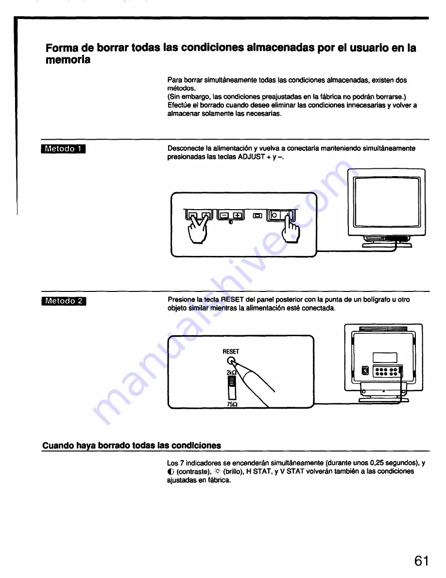 Sony Multiscan GDM-2036S Скачать руководство пользователя страница 61