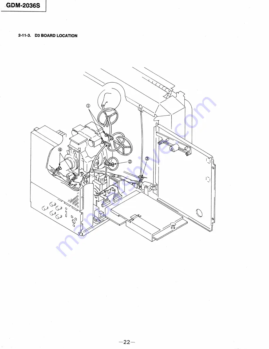 Sony Multiscan GDM-2036S Service Manual Download Page 22