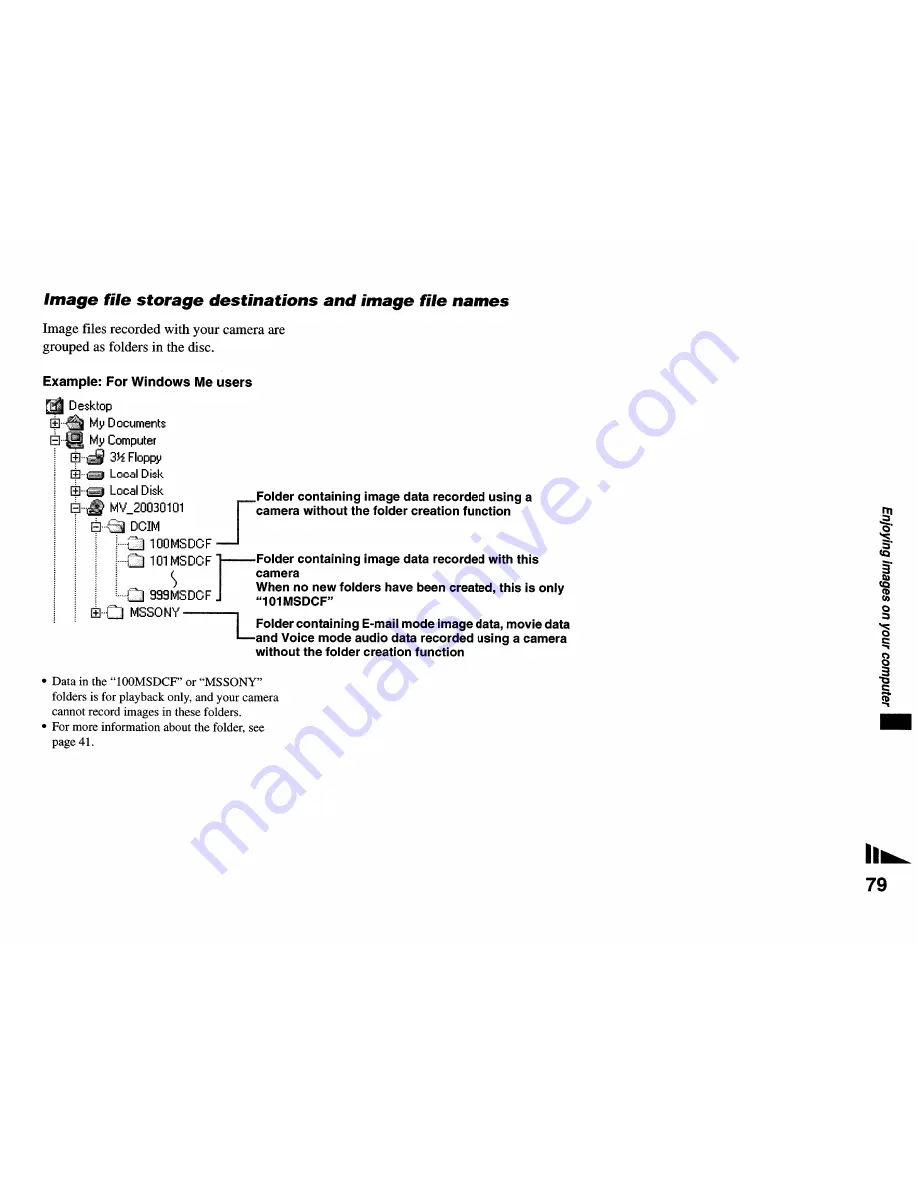 Sony MVC-CD350 - Digital Still Camera Mavica Cd Recordable Operating Instructions Manual Download Page 79