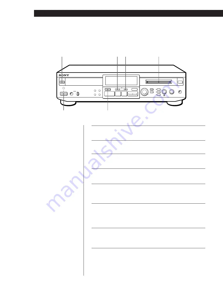 Sony MXD-D1 Operating Instructions Manual Download Page 11