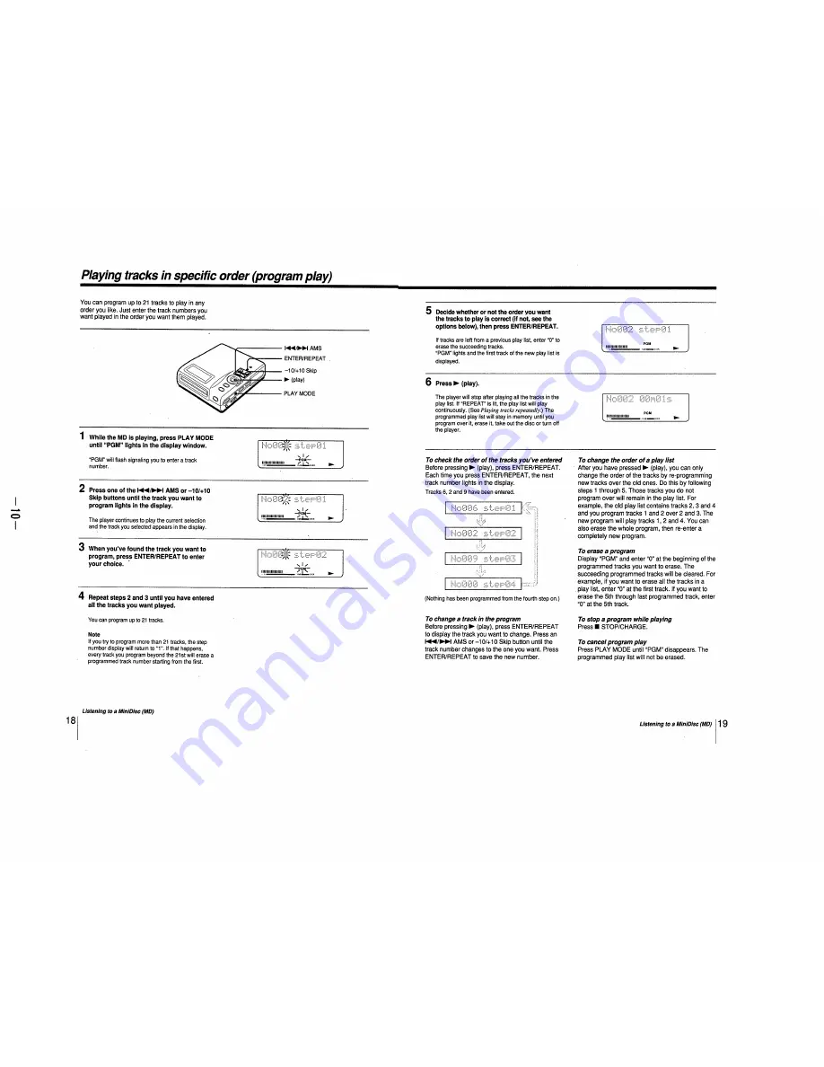 Sony MZ-2P User Manual Download Page 8