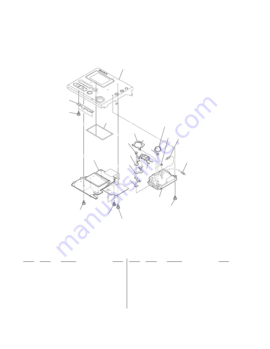 Sony MZ-B10 - Minidisc Voice Recorder Service Manual Download Page 54