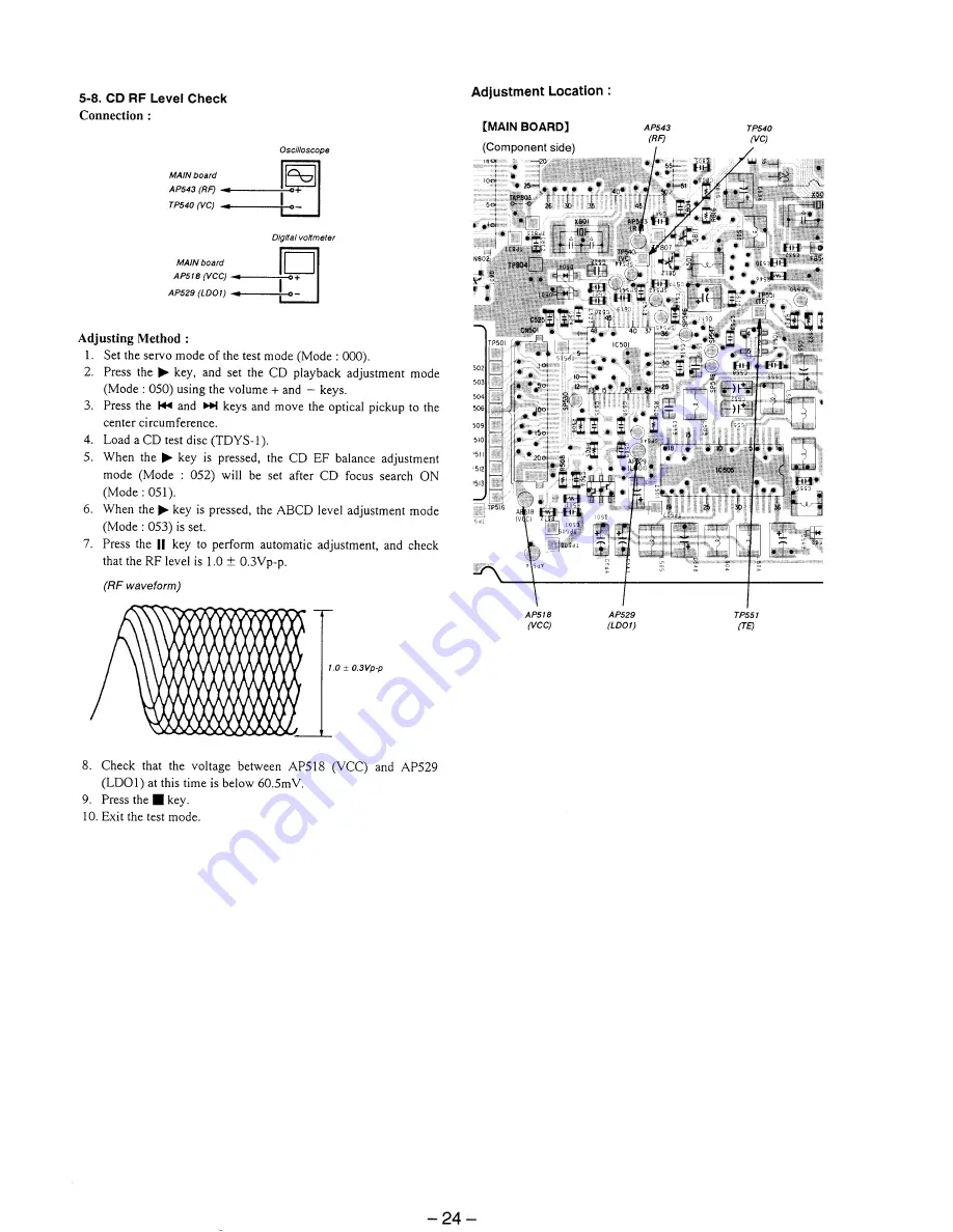 Sony MZ-F40 Service Manual Download Page 24