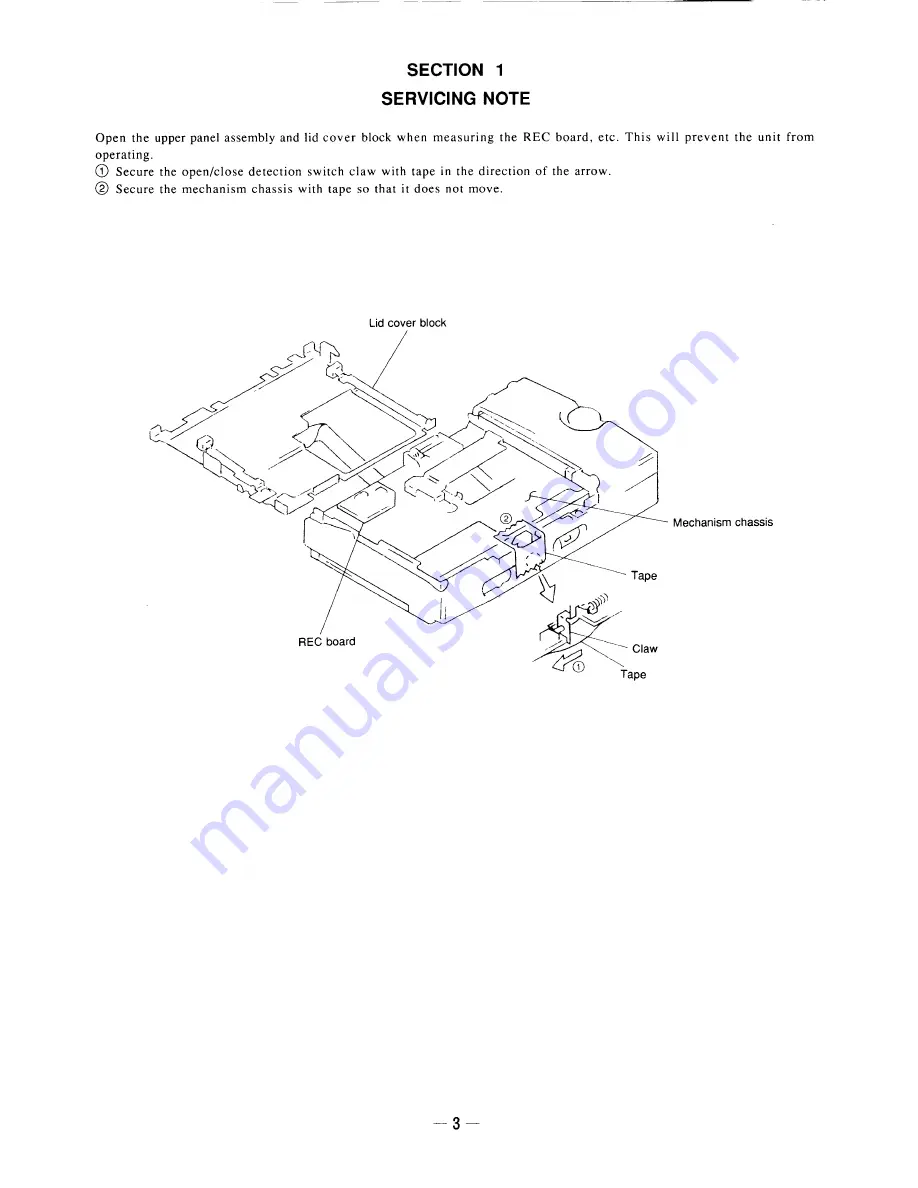 Sony MZ-R3 Service Manual Download Page 3